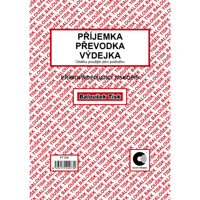 Přijemka - převodka - výdejka A5 (PT 235)